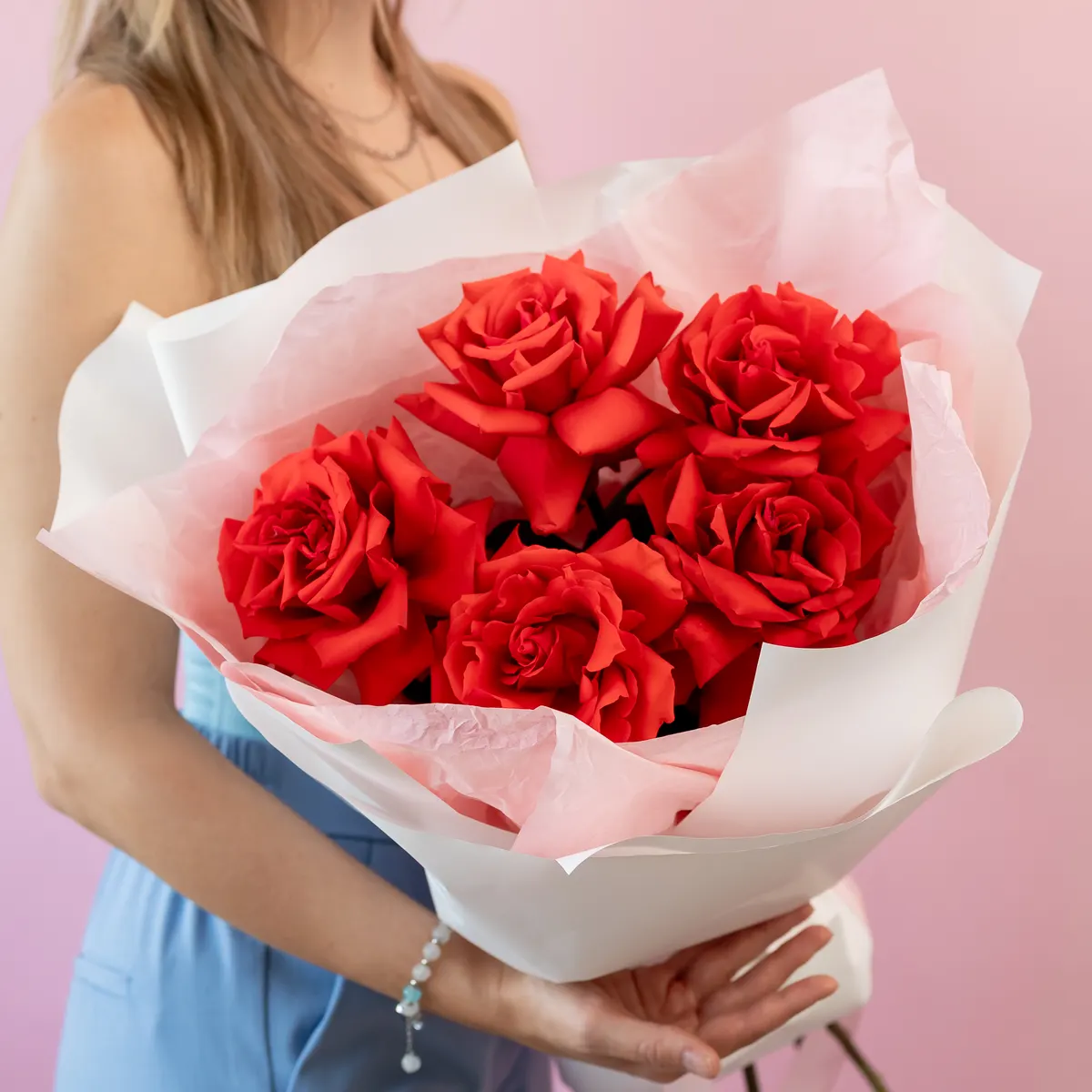 Французская роза сорт Нина 5 шт, ракурс 1 из 7