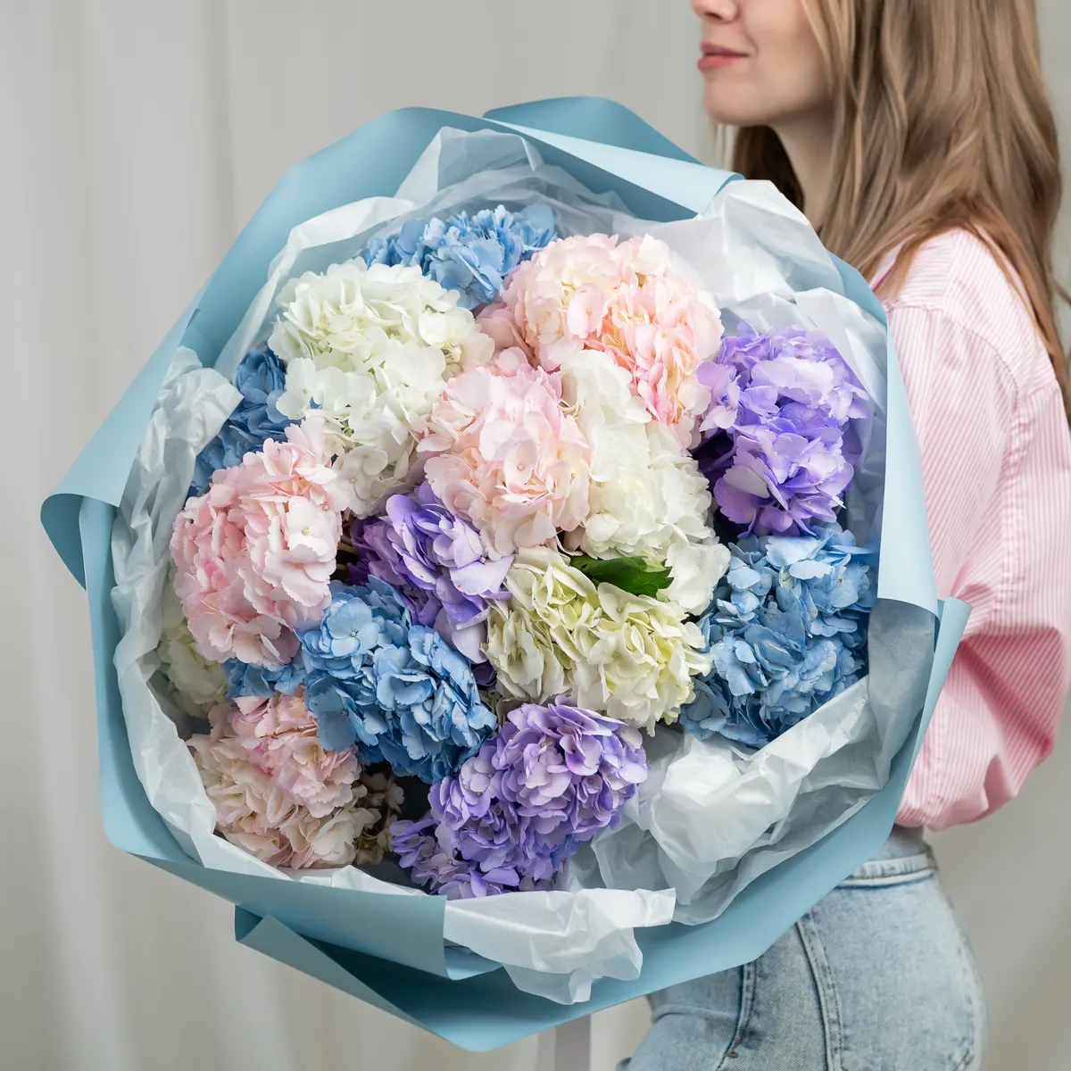 Гортензия (цвет микс) 15 шт, ракурс 1 из 7