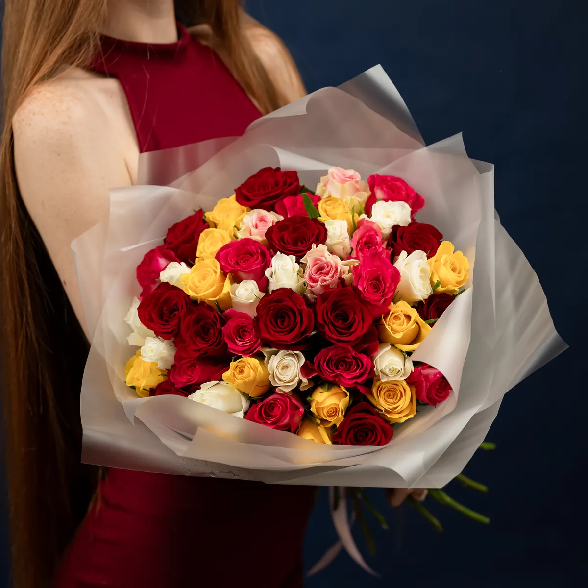 51 роза микс, ракурс 1 из 7
