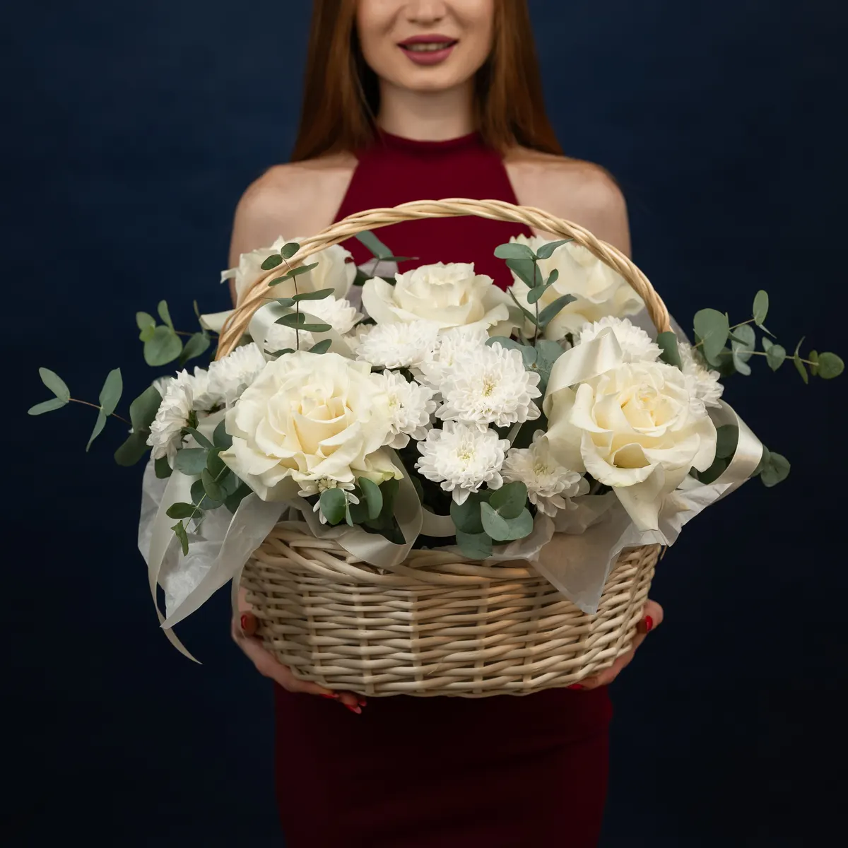 Корзина белая, ракурс 1 из 7